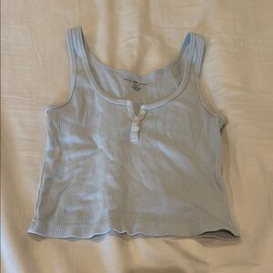 Brandy Melville Sky Blue Ribbed Tank
